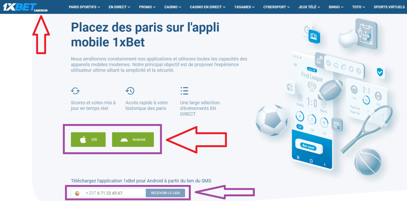 Télécharger 1xBet Cameroun sur iOS (iPhone & iPad)